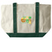 New Community Outreach, a Natural/Forest Large Two-Tone Canvas Tote Bag
