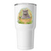 Spring Grey Grey, a White Insulated Tumbler
