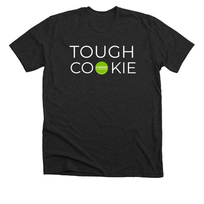 TOUGH COOKIE, a Dark Grey Heather Premium Unisex Tee