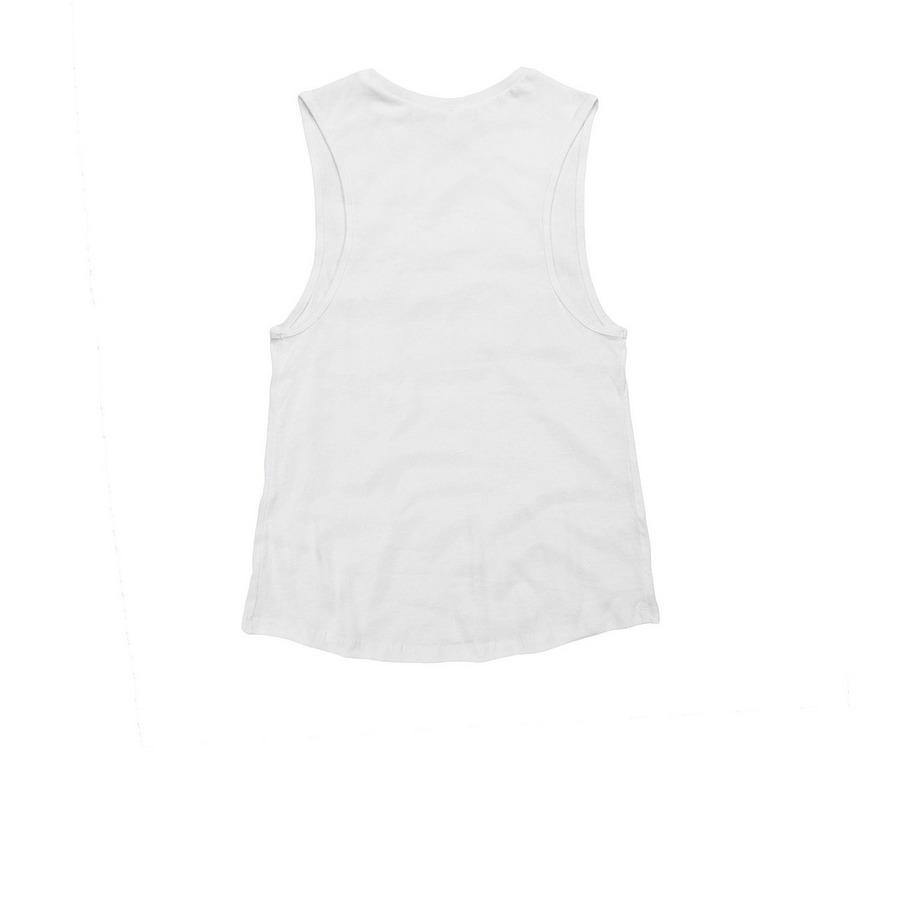 That?s Hip Hop, a White Women's Muscle Tank (back-view)