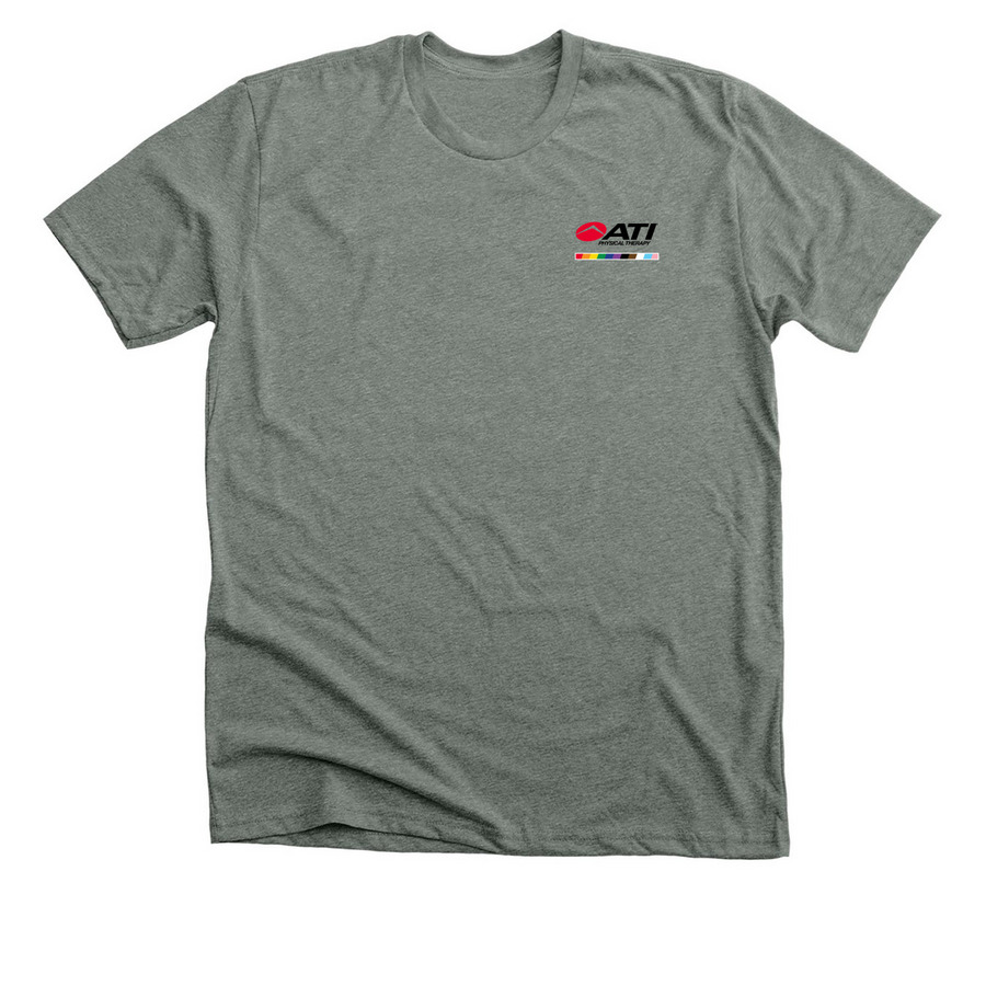 I&D Pride - Logo Back, a Deep Heather Premium Unisex Tee