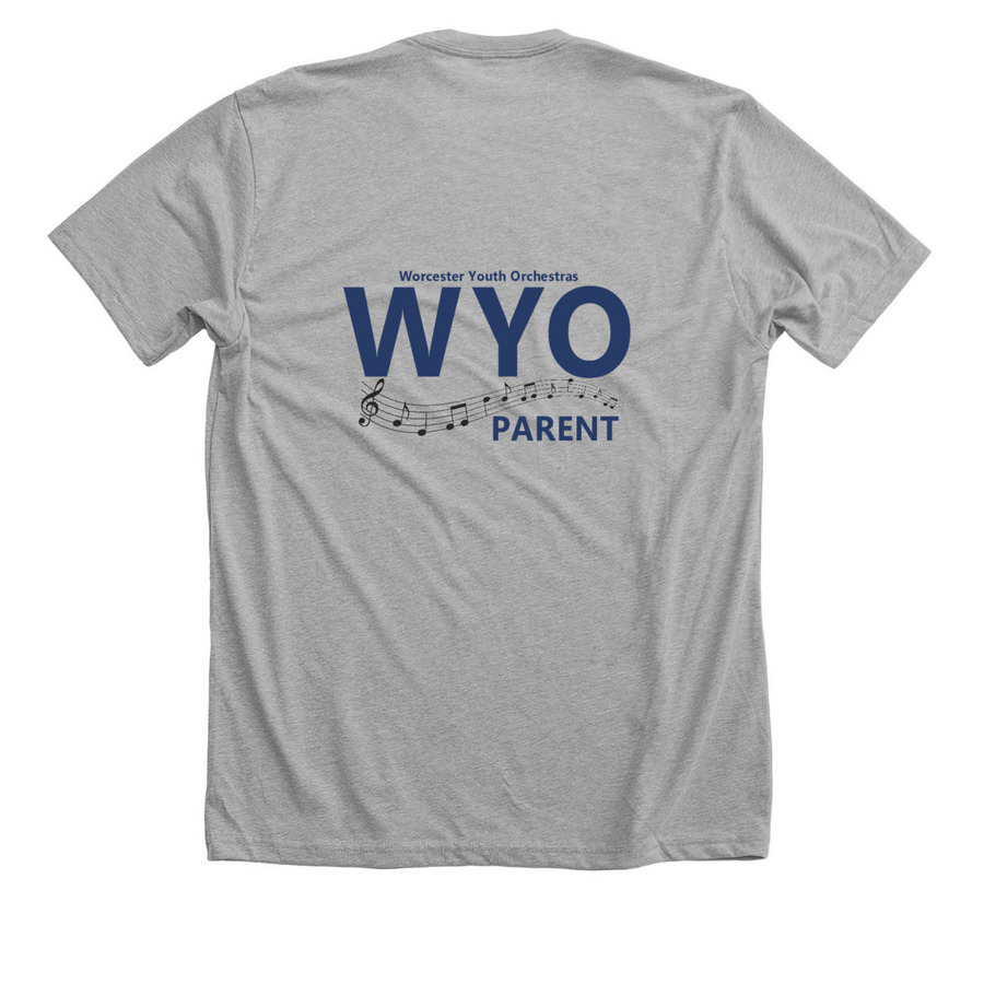 WYO Parent Merchandise, a Athletic Heather Premium Unisex Tee (back-view)