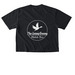 LGMB, a Black Comfort Colors Boxy Tee (back-view)