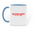 Air Cooled Addict Coffee Mugs, a Light Blue Two-Tone Ceramic Mug (back-view)