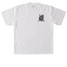 +LAND BACK 02 (DOUBLED SIDED) +, a White Heavyweight Garment Dye Tee