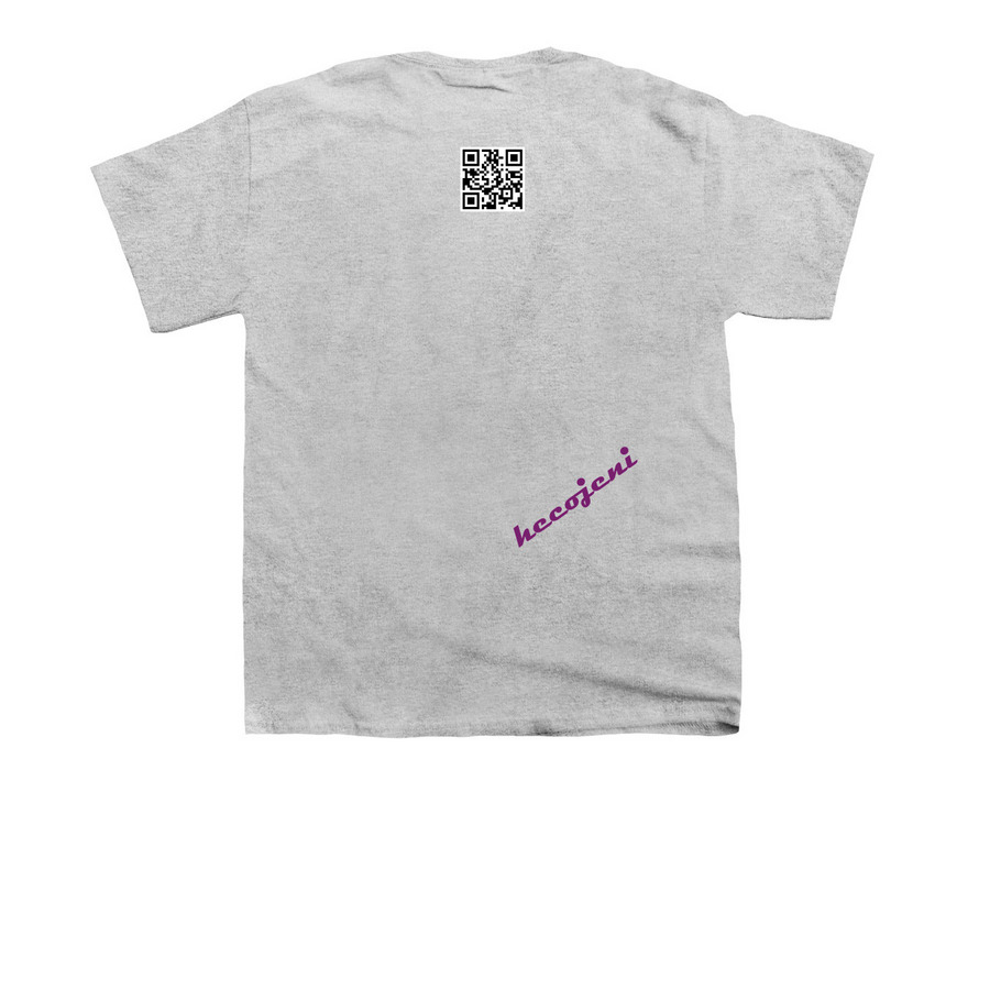 The Riding the Merry Go T-Shirt, a Sport Grey Youth Unisex Tee (back-view)