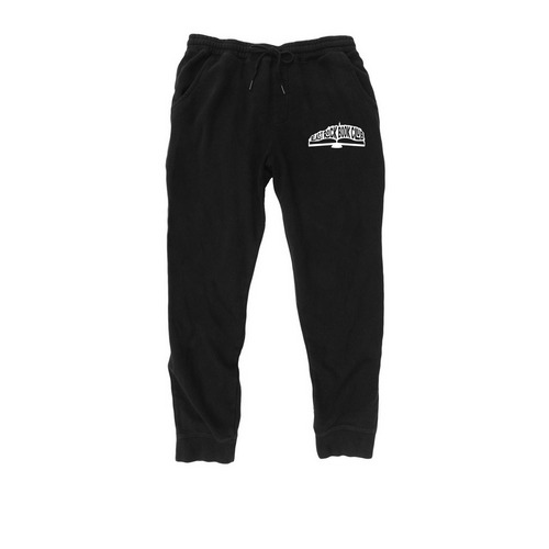 Cozy Pants - New Logo, a Black Midweight Fleece Joggers