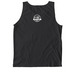 I don't know, I just skate here., a Black Comfort Colors Tank Top (back-view)