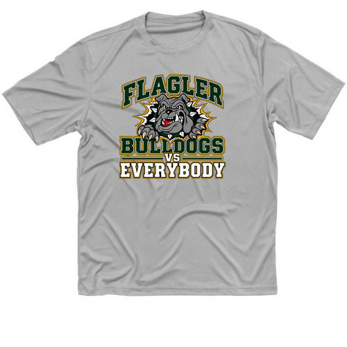 Flagler Bulldogs VS Everybody, a Silver Classic Performance Tee