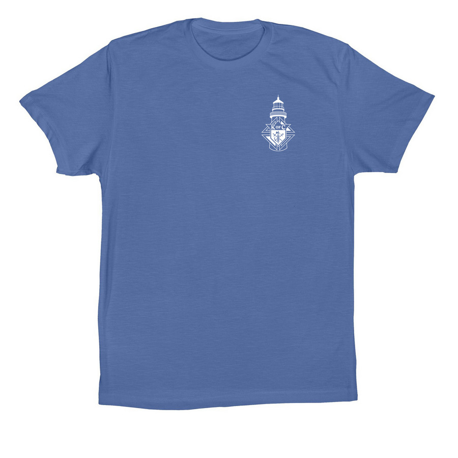 2026 KofC #18427 Council Tee, a Columbia Blue Premium Cotton Tee