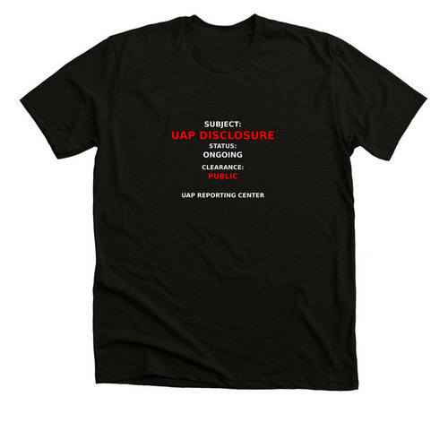Disclosure NOW, a Solid Black Blend Premium Unisex Tee
