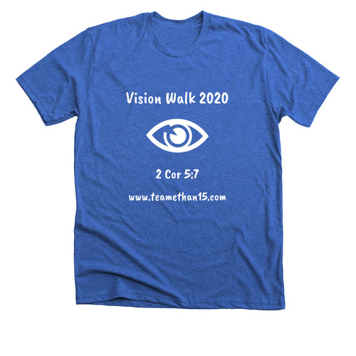 Vision Walk 2020, a Heather True Royal Premium Unisex Tee