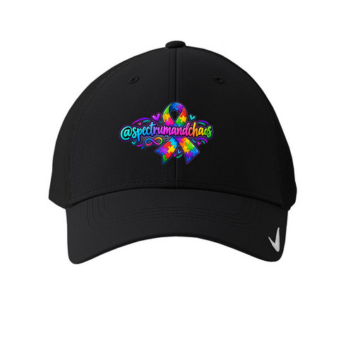 Spectrum and Chaos&nbsp;, a Black Printed Nike Dri-FIT Legacy Performance Cap