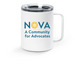 Community for Advocates Travel Mug, a White Stainless Steel Travel Mug