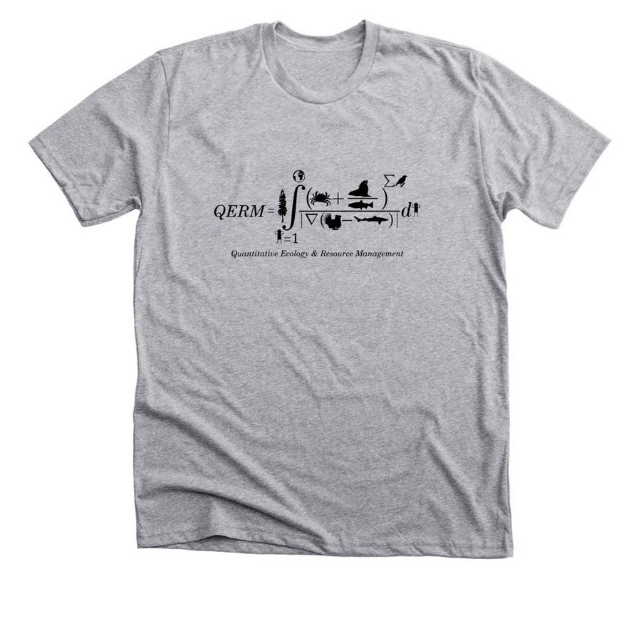 Big logo black, a Athletic Heather Premium Unisex Tee