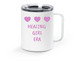 STAINLESS STEEL BADDIE MUG, a White Stainless Steel Travel Mug