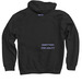 SQP? Merch (spray paint) SQP EDITION, a Black Pullover Hoodie (back-view)