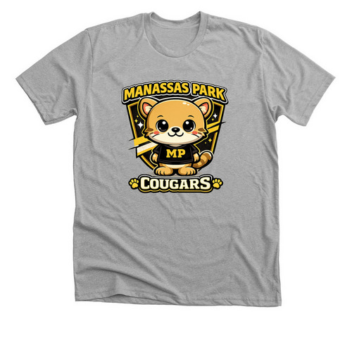 Chibi Style MP Cougars, a Athletic Heather Premium Unisex Tee