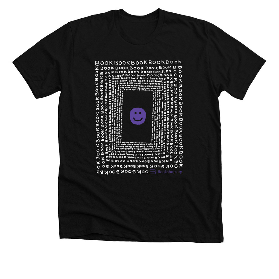 BOOK BOOK BOOK Tee, a Solid Black Blend Premium Unisex Tee