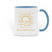 Sunrise Mug, a Light Blue Two-Tone Ceramic Mug