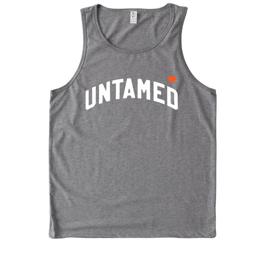 UNTAMED, a Aluminum Grey Allmade Eco Triblend Tank