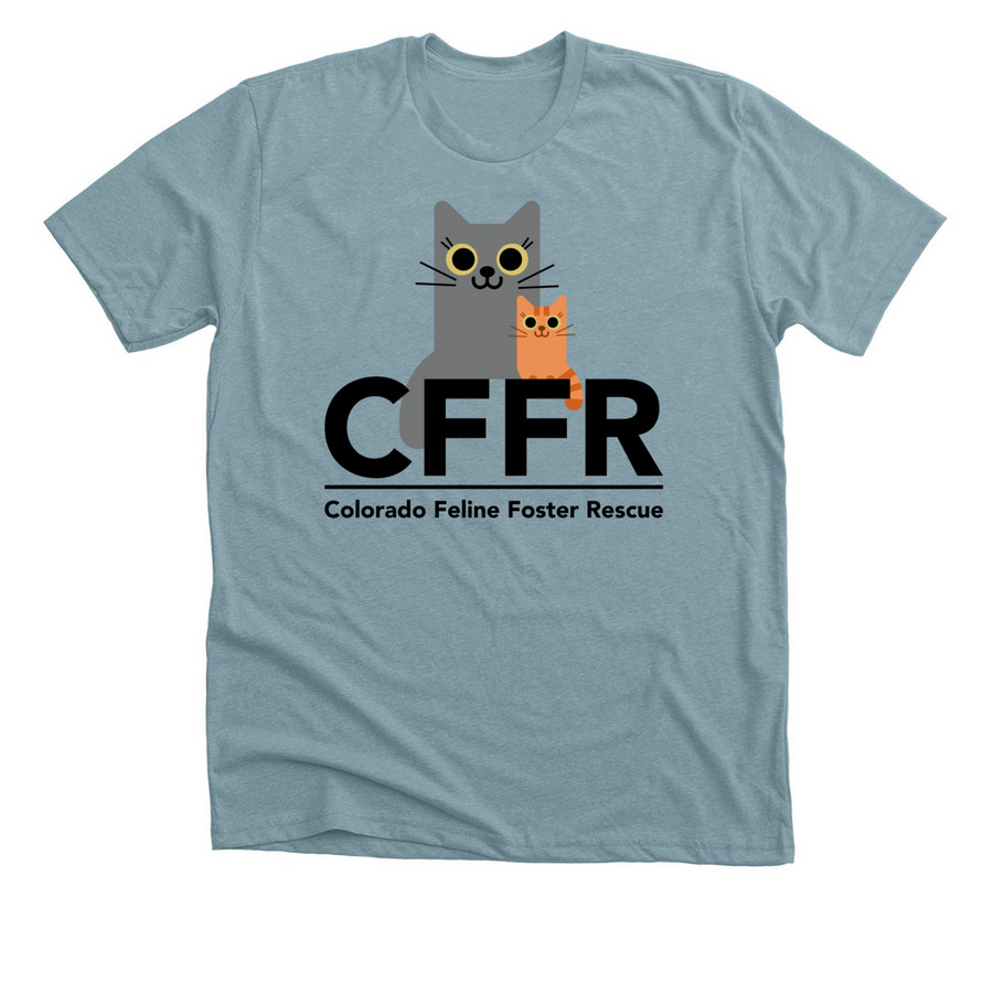 CFFR Shirts and Sweatshirts, a Heather Blue Lagoon Premium Unisex Tee