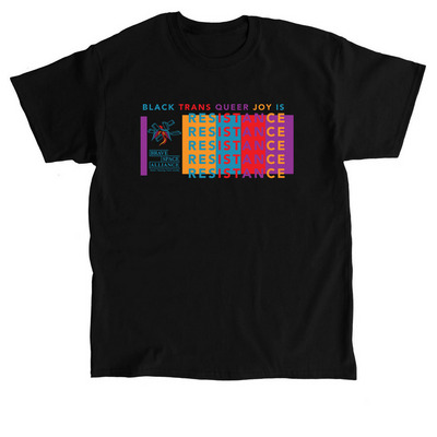 Joy is Resistance Tee, a Black Classic Unisex Tee