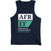 AFREF Logo Tank, Dark, a Navy Premium Cotton Tank