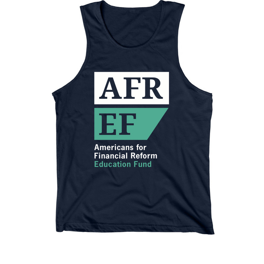 AFREF Logo Tank, Dark, a Navy Premium Cotton Tank