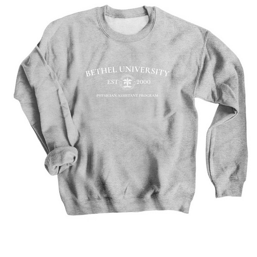 Design #2 with back logo, a Sport Grey Crewneck Sweatshirt