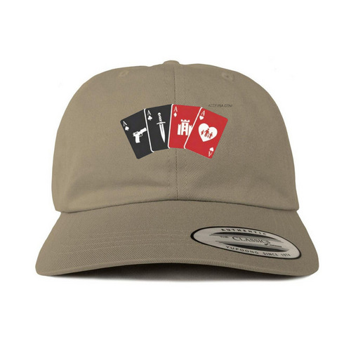 ACEFUSA.COM Hats, a Khaki Printed Classic Baseball Cap