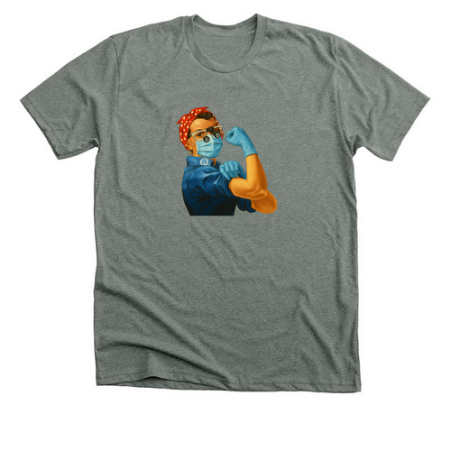 We Prevent Disease., a Deep Heather Premium Unisex Tee
