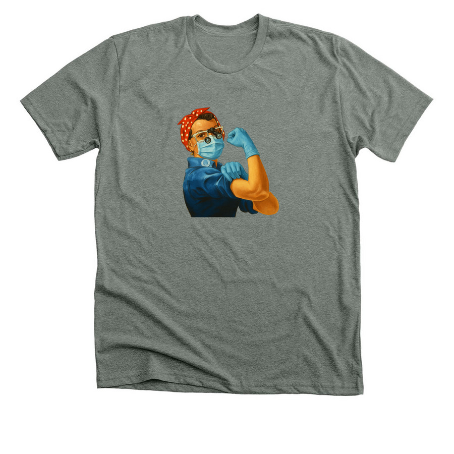 We Prevent Disease., a Deep Heather Premium Unisex Tee