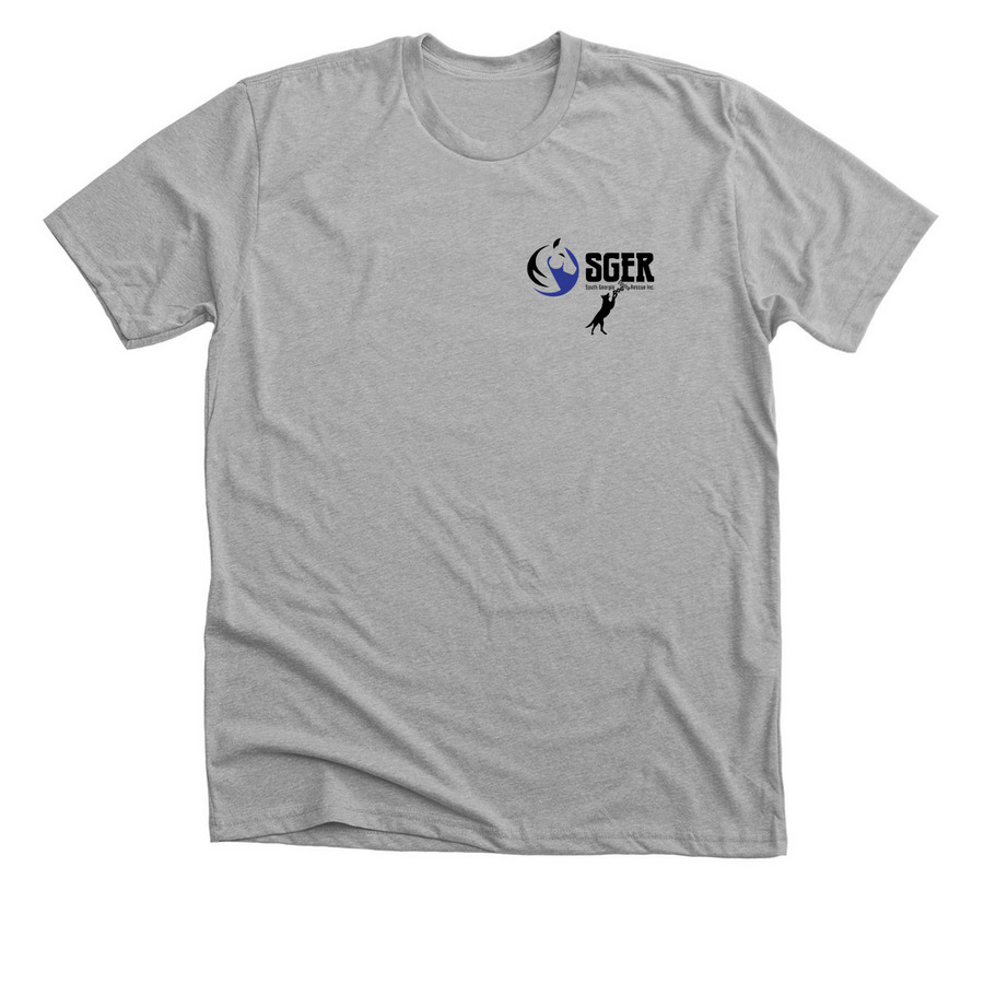Live like someone left the gate open!, a Athletic Heather Premium Unisex Tee