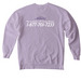 Feeling Safe - Purple Apparel, a Orchid Comfort Colors Crewneck Sweatshirt (back-view)