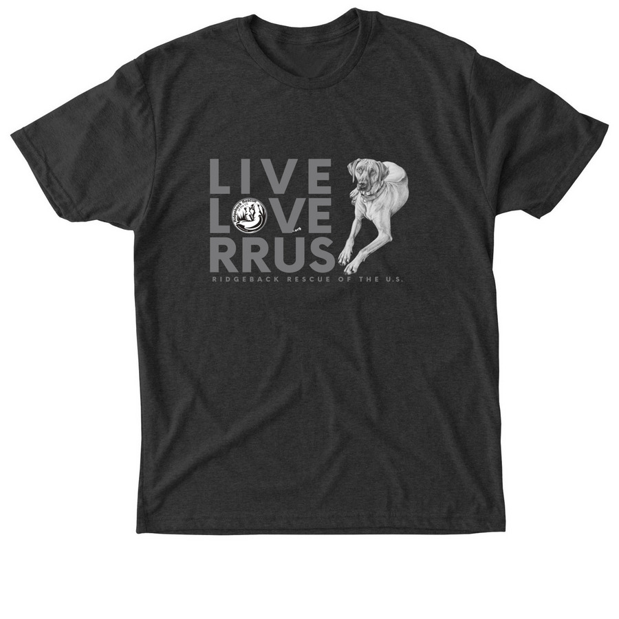 Live, Laugh, RRUS, a Vintage Black Triblend Unisex Tee