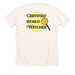 Certified World Watcher Top, a Heather Natural Premium Unisex Tee (back-view)