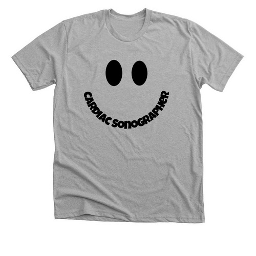 Happy sonographer, a Athletic Heather Premium Unisex Tee