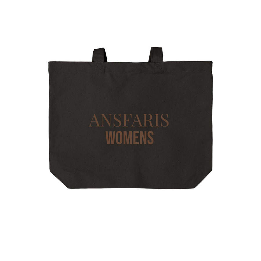 Bag blue, a Deep Black Cotton Canvas Tote Bag