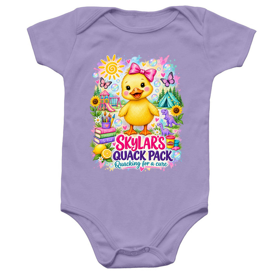 Skylar Rose?, a Lavender Infant Onesie
