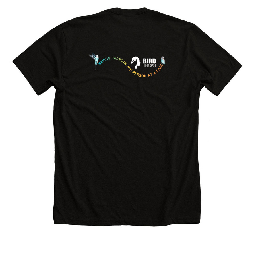 I Really Do!, a Solid Black Blend Premium Unisex Tee (back-view)