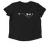 I Really Do!, a Deep Black Allmade Eco Triblend Women?s Scoop Neck Tee (back-view)