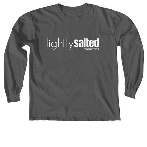 Lightly Salted, a Pepper Comfort Colors Long Sleeve Tee