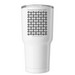 Epsilon Epsilon 80th Anniversary Tumbler, a White Insulated Tumbler (back-view)