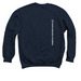yes, and..., a Navy Crewneck Sweatshirt (back-view)