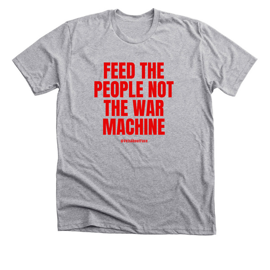 Veterans Against Fascism, a Athletic Heather Premium Unisex Tee