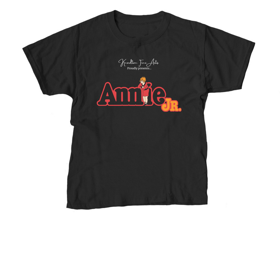 Annie Jr. - Stage Crew, a Black Youth Unisex Tee