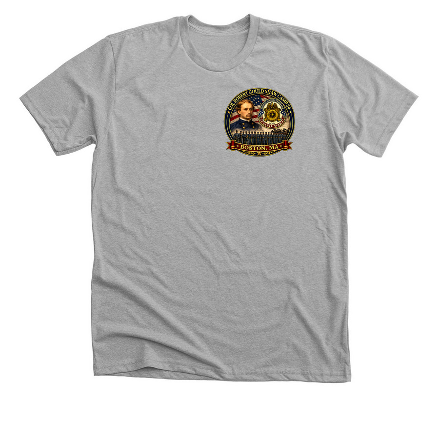 Civil War Battle/54th Mass Infantry, a Athletic Heather Premium Unisex Tee
