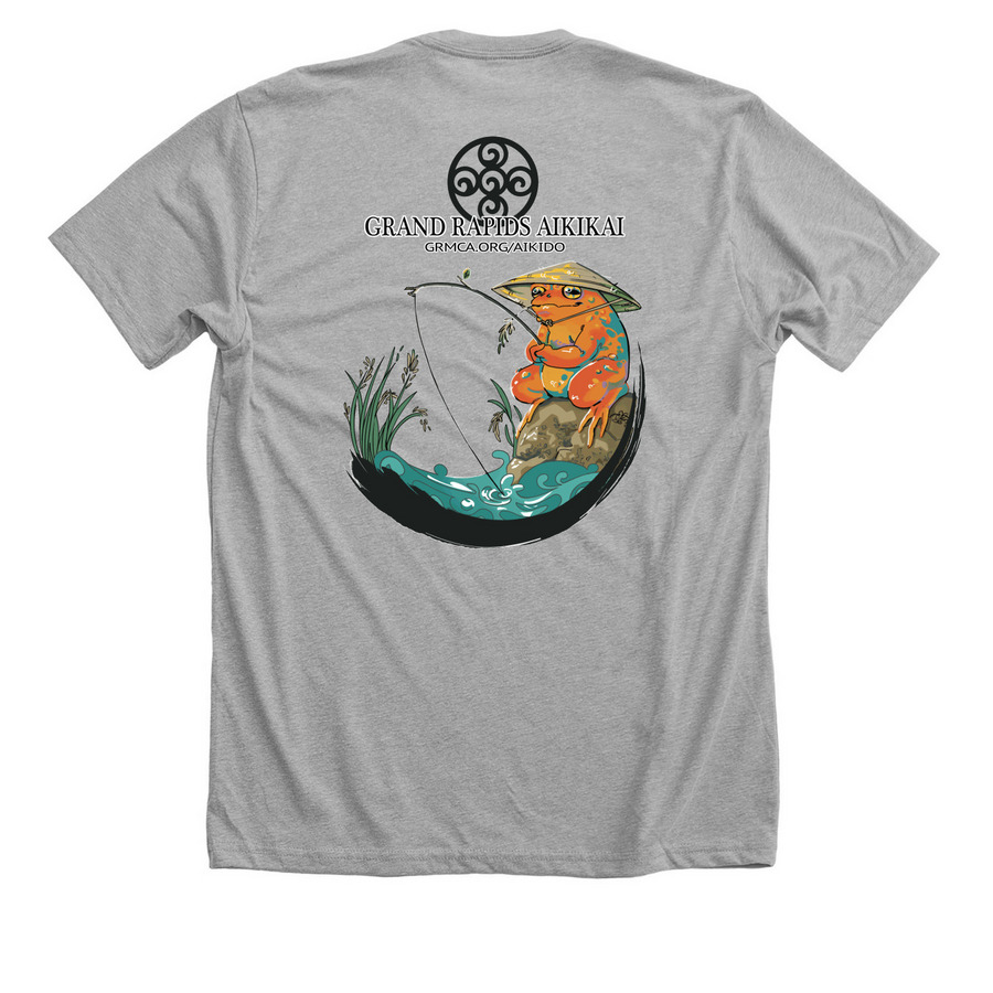 GRMCA Kyo Fishing, Light Colors, a Athletic Heather Premium Unisex Tee (back-view)