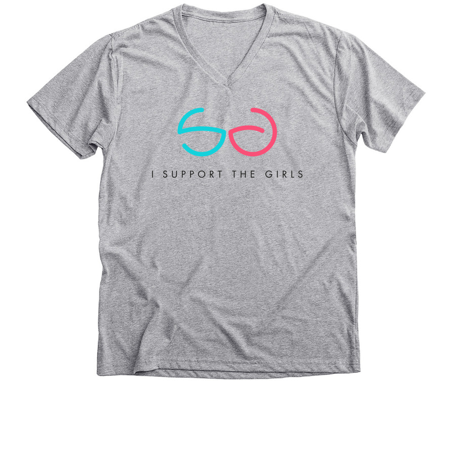 Show your support.&nbsp;&nbsp;, a Athletic Heather Premium V-Neck Tee